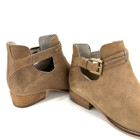 Seychelles Tourmaline Women Tan Moto/Biker Boot Size 6 Leather Block Heel Bootie - Picture 10 of 14